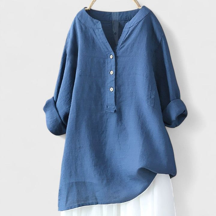 Freja - Pohodlná Košeľa s Gombíkmi