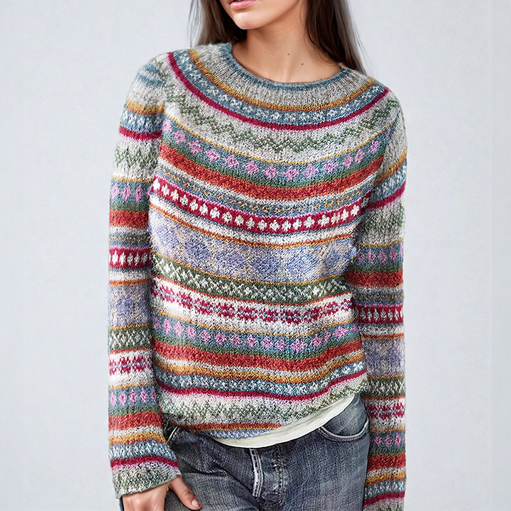 Anna | Klasický Fair Isle pulóver