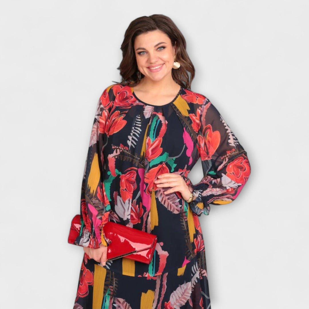 Caroline - Elegantné šaty pre plné postavy pre maximálne pohodlie