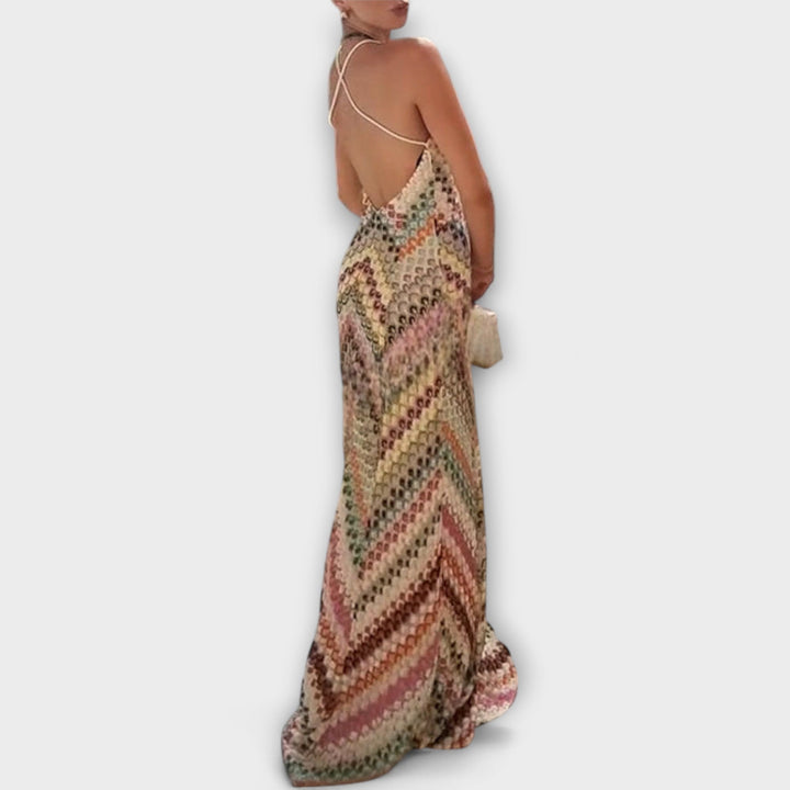 Remi - Maxi šaty s farebným herringbone vzorom od Missoni
