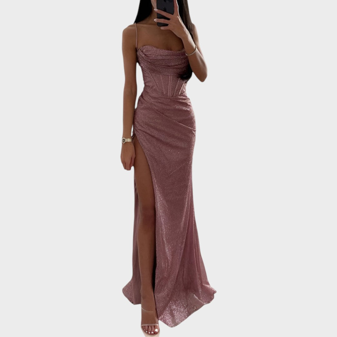 Nika - Elegantná Maxi Šaty