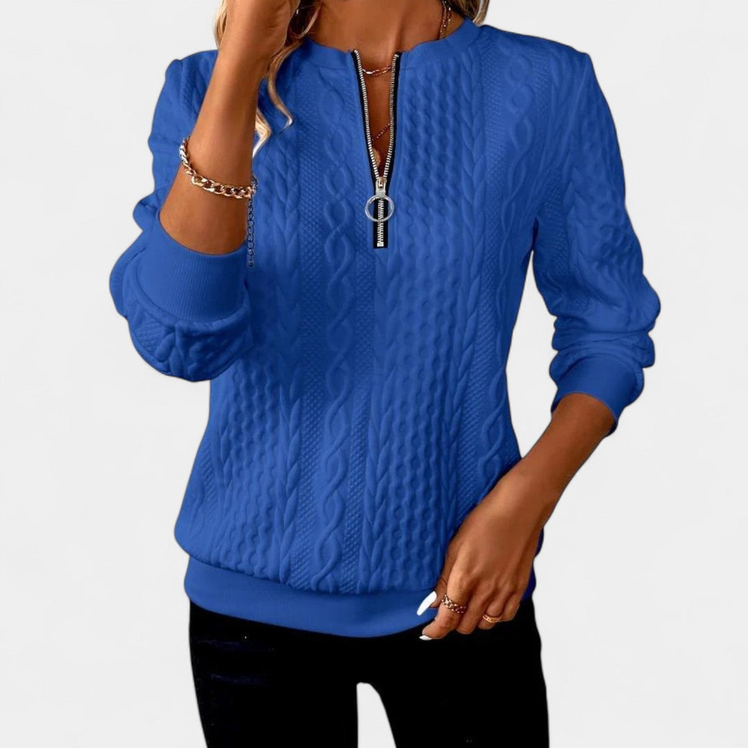 Kaja – Pullover so zadrgo pre modernejši vzhľad
