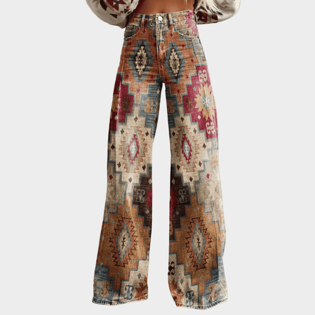 Tereza - Vintage boho nohavice